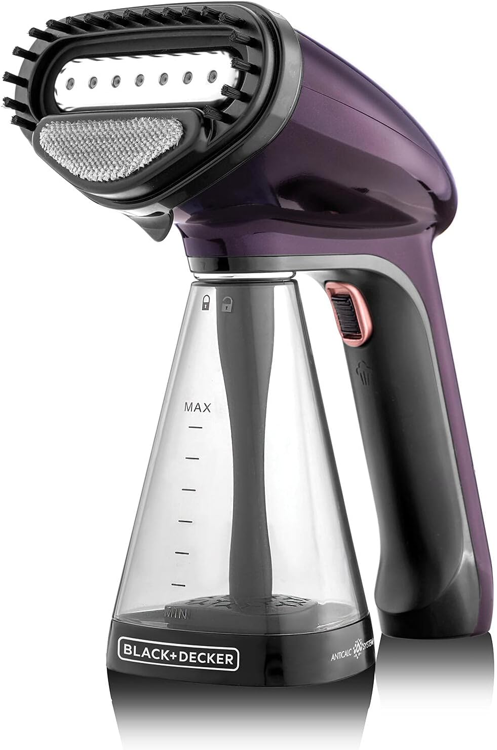 كواية ملابس HST1500-B5 من Black & Decker بخارية يدوية بقوة 1500 واط | بنفسجي كواية ملابس HST1500-B5 من Black & Decker بخارية يدوية بقوة 1500 واط | بنفسجي